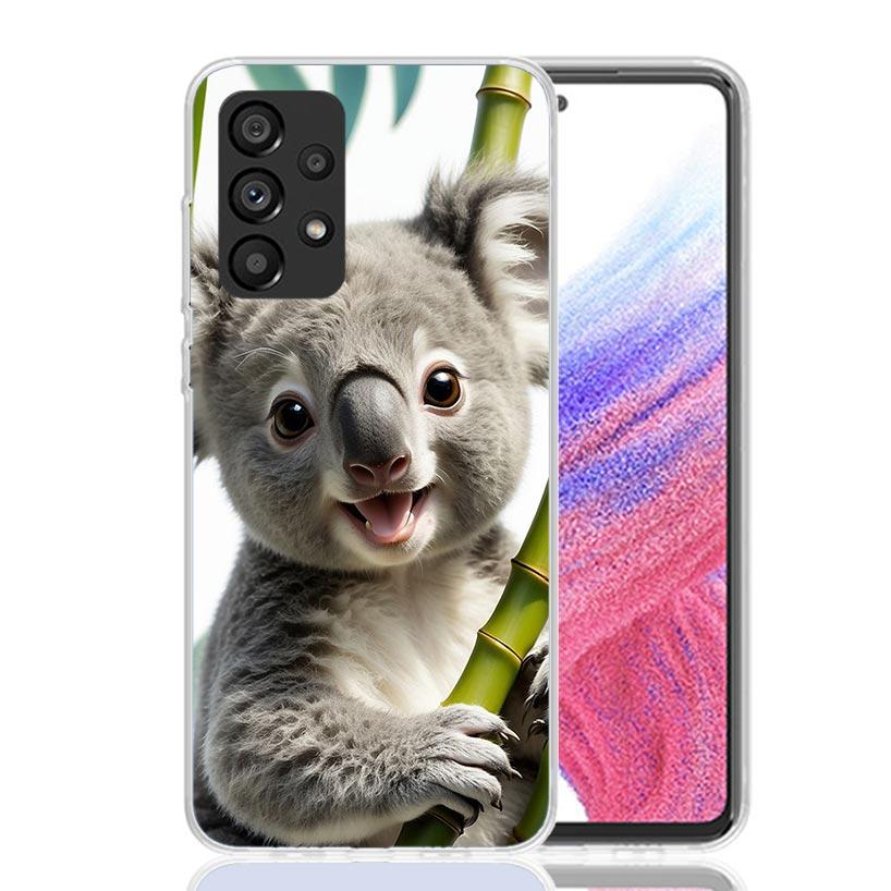 Koala Kawaii Cute Animal Phone Case For Samsung Galaxy A17 A16 A14 A15 A13 A57 A56 A54 A55 A53 A37 A36 A34 A35 A33 A26 A24 A25 A