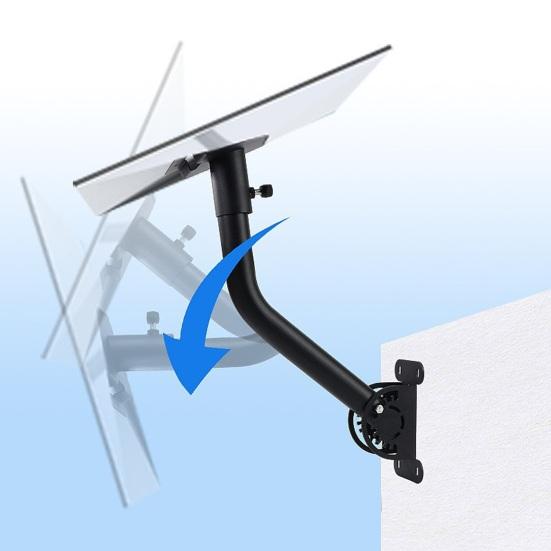 Регульований ліктьовий кронштейн для настінного кріплення Starlink 3-го покоління з телескопічним опорним кронштейном. Антикорозійний, вітрозахисний, водонепроникний кронштейн для антени