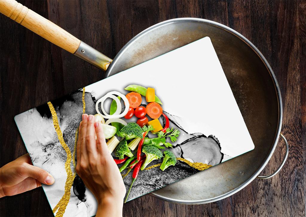 Glass Board Cutting Board 52X30 Marble
