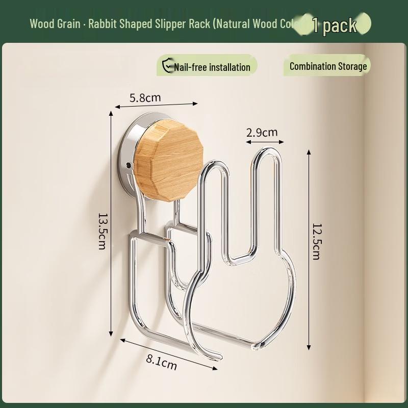 ZNMW Rabbit Suction Slipper Rack (2-Pack)
