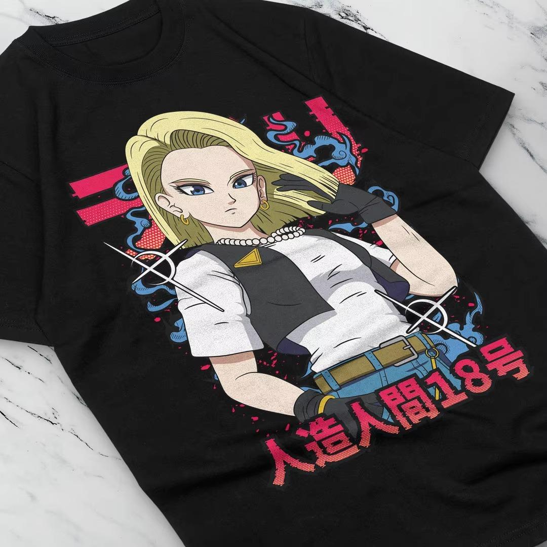 

Anime Dragon Ball Android 18 Printed Tshirt Unisexs and Womens Tshirt Unisexs Top Sports Tshirt Unisexs Tshirt Summer Tee 2026 S