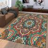 Bohemian Style Rug with Elegant Floral Pattern Suitable for use as an anti-slip game mat for living room and bedroom sofas