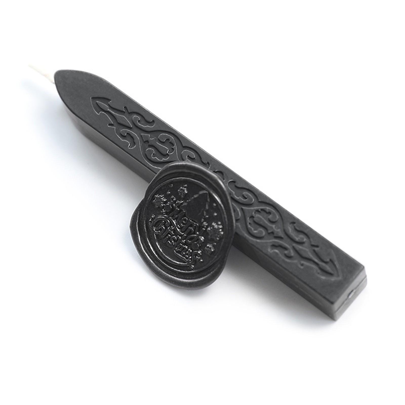 

Сургучные палочки, антикварные сургучные палочки с фитилем для почтовых писем, ретро-винтажная сургучная печать One Size чёрный