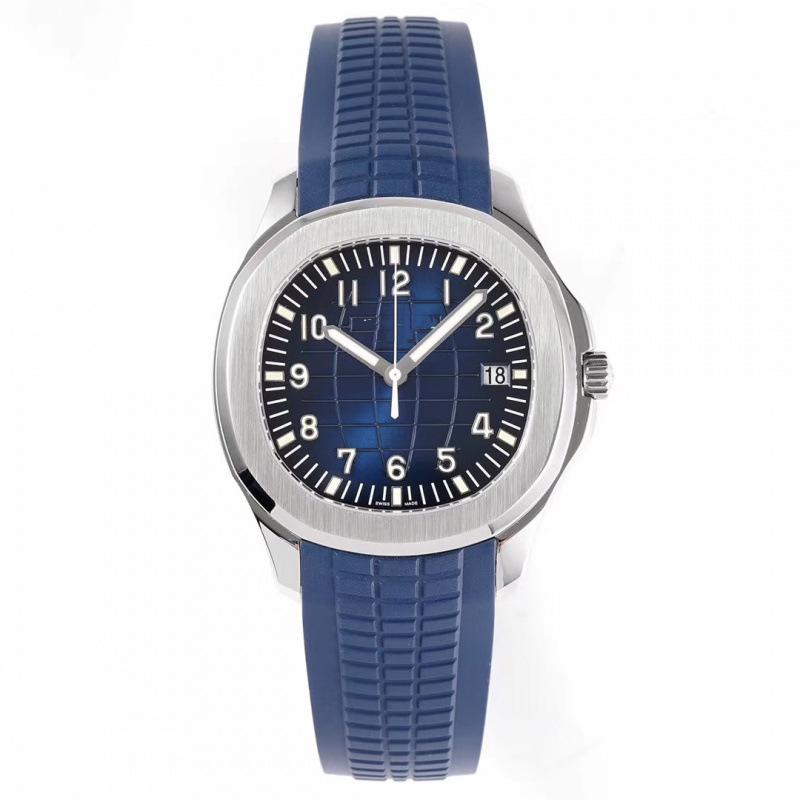 Patek Philippe Nautilus 40mm Herren Automatik Kalender Gummiarmband Uhr