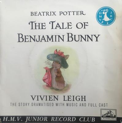 Disco de 7 pulgadas BEATRIX POTTER - El cuento de Benjamín Conejo 7EG101 HMV Junior Reco 1960 Reino Unido Infantil Usado