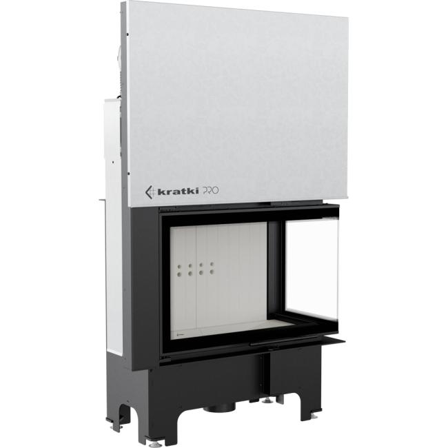 Smart Steel Fireplace KRATKI VNP 810/410 14 kW Ø 200 Lift-up MSK