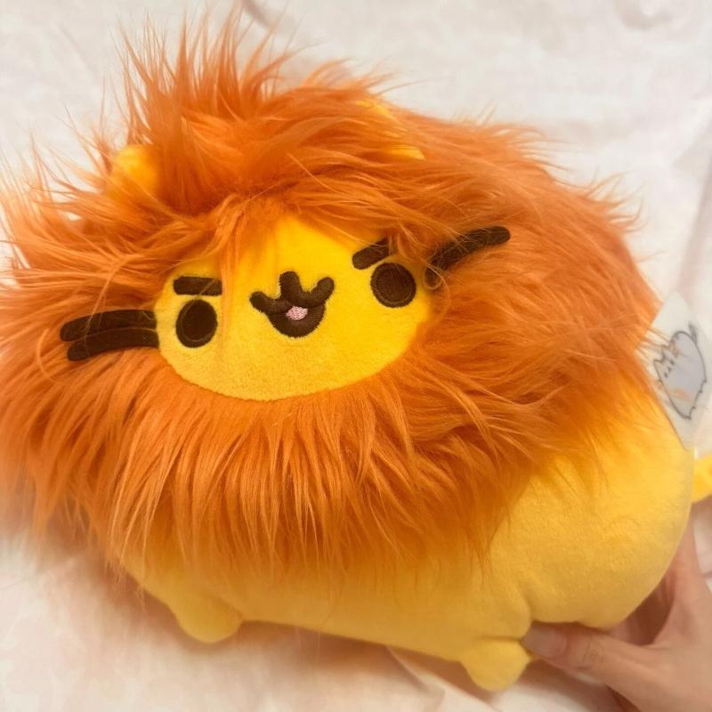 Kawaii Chocolate Cookie Fat Cat Plushie Soft Stuffed Animal Pillow Cat Sandwich Biscuits Ice Cream Doughnuts Pizza Burger Toys