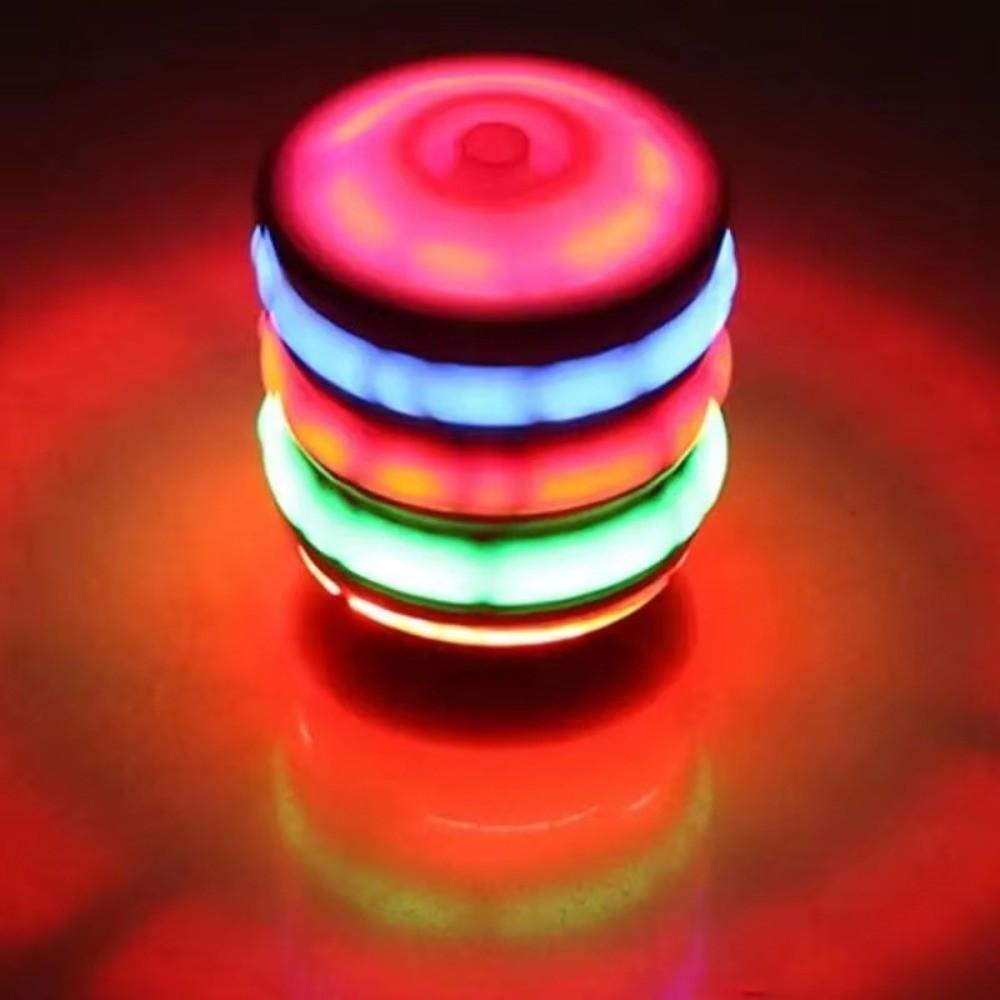 Colorful Rotating Gyro Laser Music Gyroscope New Spinning Top  Boys Girls