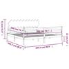 VidaXL Bed Frame with Headboard White 200x200 Cm Solid Wood 3195307