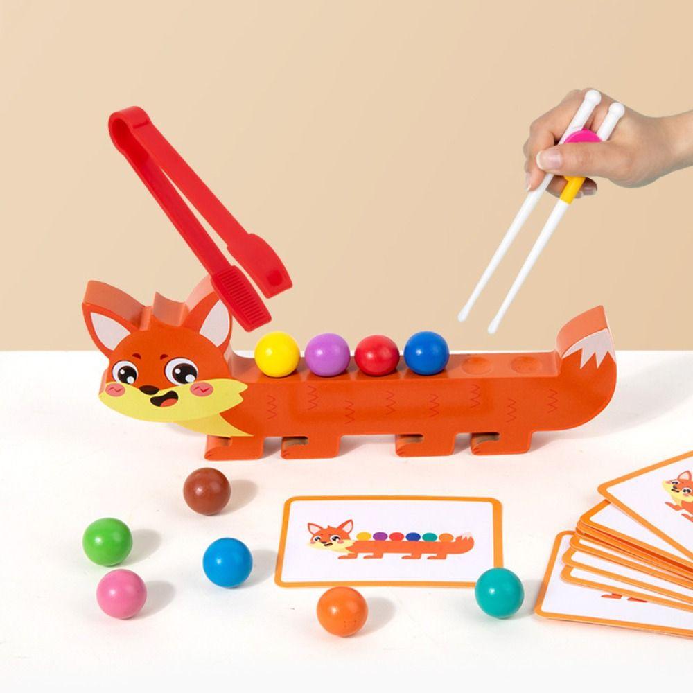 

Educational Clip Beads Toys Wooden Clip Bead Matching Game Kids Toddlers Style A