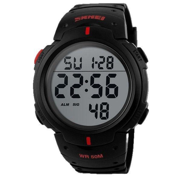 SKMEI 1068 Waterproof Sports Watch: Large Dial, Unisex, Multifunctional for Outdoor & Students
