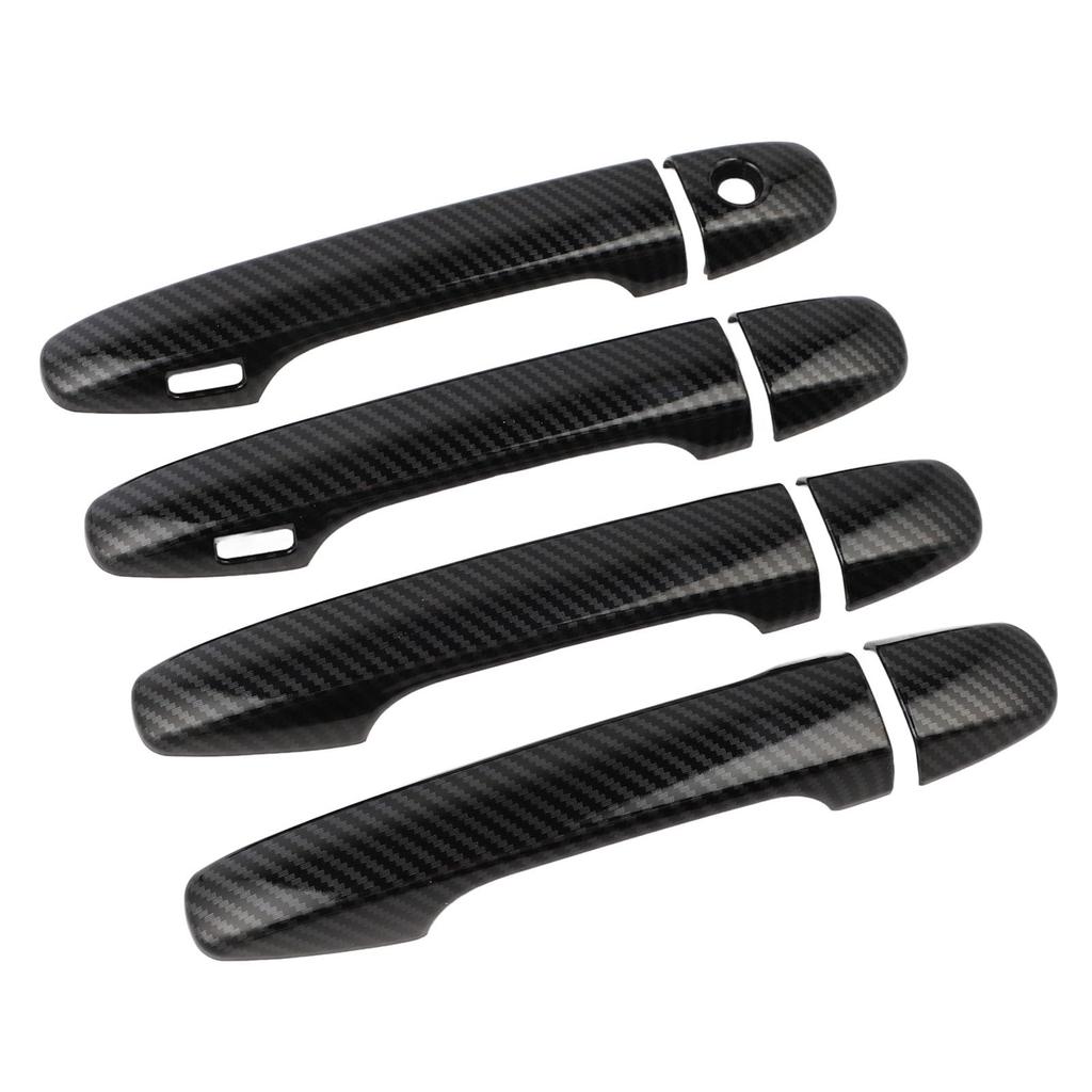 Carbon Fiber Style Door Handle Cover Trim for Subaru Legacy Levorg, Durable ABS Material, Protects the Door Handle, Easy To Install.