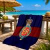 Royal Engineers Crest Emblem Beach Towel, Quick-drying, Easy to Care for, Suitable for Both Fitness and Beach Vacations,Sports Essential