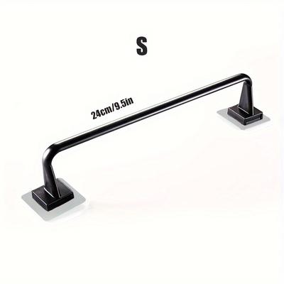 1pcs Simple Towel Bar, Towel Rack For Bathroom, Wall Mounted Towel Holder, Multifunctional Plastic Towel Rack, Bathroom Accessories