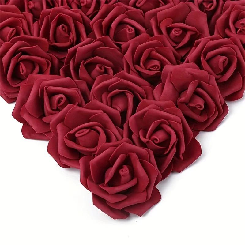 10/20Pcs Artificial Bulk Rose Flower PE Fake Flower for Home Room Dceor Party Halloween Mother's Day Christmas Wedding Decoratio