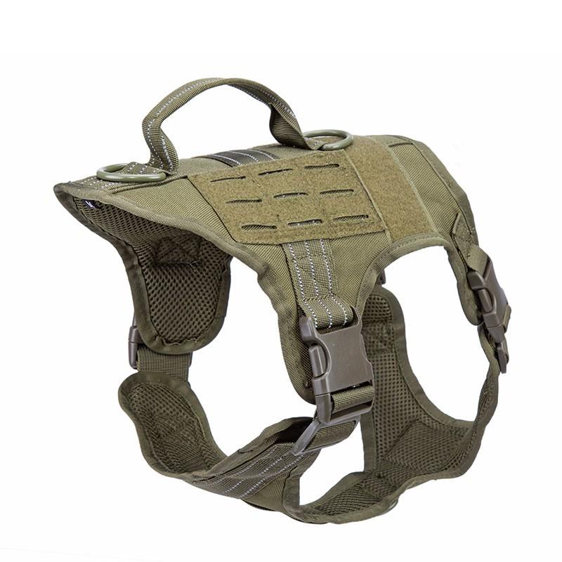 Heavy Duty Dog Harness Vest Large Breeds - Anti-Pull Escape-Proof Adjustable Fit Walking Training