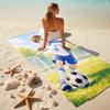 1pc Soccer Dreams Bloom Cartoon Quick Dry Microfiber Bath Towel for Swimming Surfing Camping Unisex Holiday. SJT7201139
