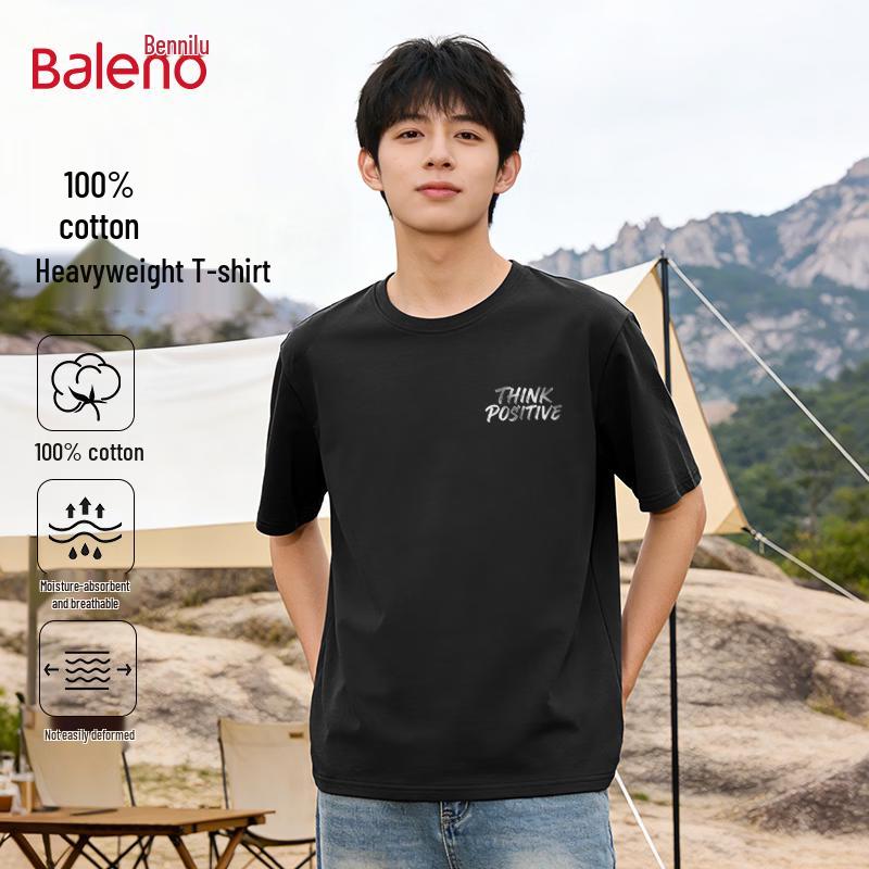 Baleno Men s Pure Cotton Printed Short Sleeve T-Shirt L