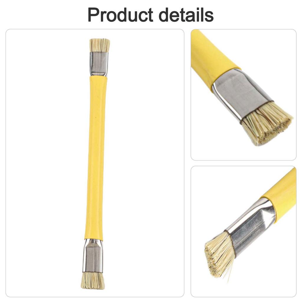 1 Stück Flussmittelbürste zur Leiterplattenreinigung Staubentfernung mit rutschfestem wärmeisolierendem Griff und Anti-Statik für IC-Bürste