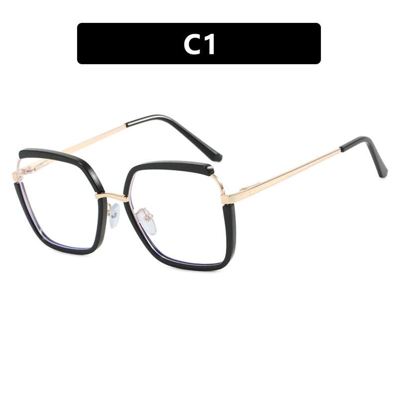 Anti-Blue Square Myopia Glasses Frame Women'S Large Frame Flat Glasses Can Be Matched With The Same Degree Of Plain Face Tide