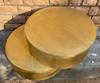 Wood Hammered Brass Round Coffee Table-Indian Side Table -Bedside Central Table | Modern Accent Tables | Luxury Decor Living Room Furniture