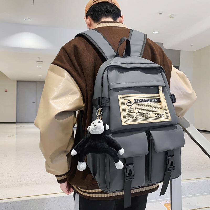 Schoolbag schoolbag female college student high school junior high school student travel waterproof backpack trendy brand male large capacity