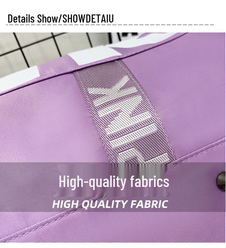 Pink Sports Bag: Wet/Dry Separation, Handheld/Crossbody, Large Capacity Travel Storage, Fitness Luggage