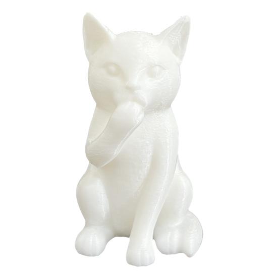 3D Printed Cat Figurine Kittens Hear Speak See No Evil Statue Miniature Cat Ornament Cat Lover Gift for Desk Shelf Cabinet Decoration