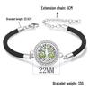 Diamond Inlaid Aroma Diffuser Bracelet: Adjustable Black Rope Wristband for Women