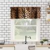 Leopard Valances Curtain for Window,Wildlife Animal Skin Print Kitchen Curtains Valances Short Window Treatment for Living Room,Bedroom,Bathroom,1