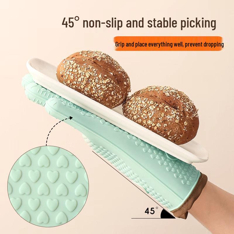 Hitzebeständige Silikon-Ofen- und Backhandschuhe