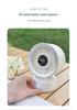 USB Rechargeable Desktop Fan with Digital Display - Low Noise, Strong Wind, Perfect for Office & Dorm Use