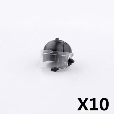 Military Soldier Figure Helmet Building Block Motorcycle Racing hat Cape cap Building Block Weapon Accessories Gift Toy Kid J052