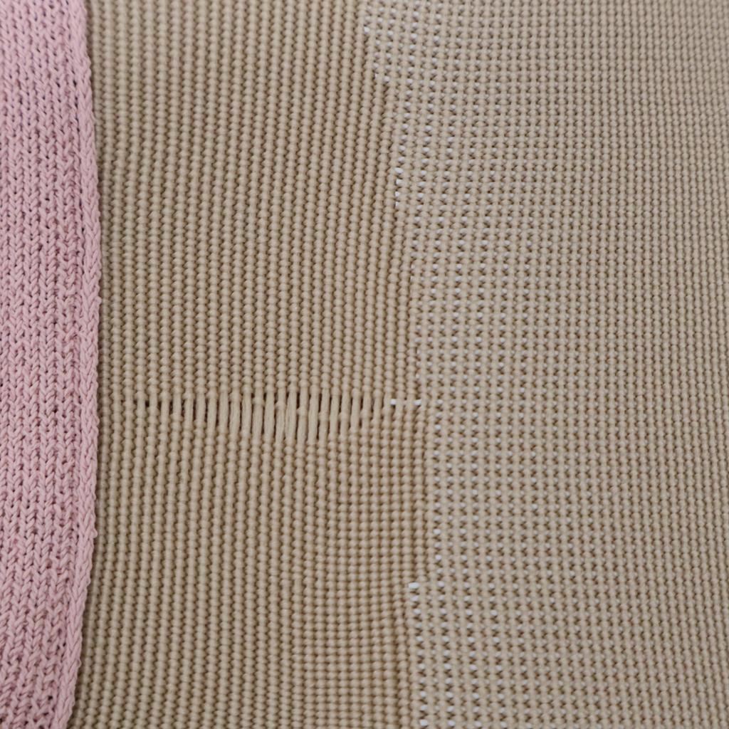 Maison Margiela Pink V-neck Back Slit Knit Sweater Tops S pinkUsed