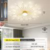 Nordic Fireworks Rotating LED Ceiling Light - High-End Living Room and Bedroom Lighting