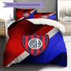 Club Atlético San Lorenzo de Almagro Pattern Bedding Quilt Set  Home Decoration  Gift (1 * duvet cover + 2 * pillowcase  without core)