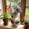 Adjustable Strap Cat Knitted Hat Breathable Winter Dog Cap Funny Pet Cosplay Headwear  Cosplay