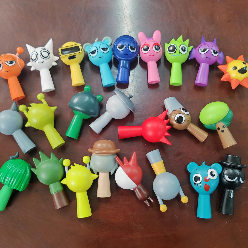 non-toxic 24pcs 4.5cm Funny Sprunki Figuras Model PVC Sprunki Game Action & Toy Figures