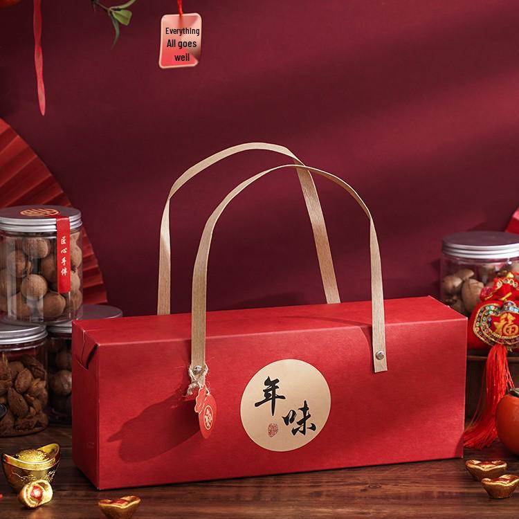 Luxury Nut Gift Box with Tote Bag for Hotel and Group Purchases - Large Size New Year Edition