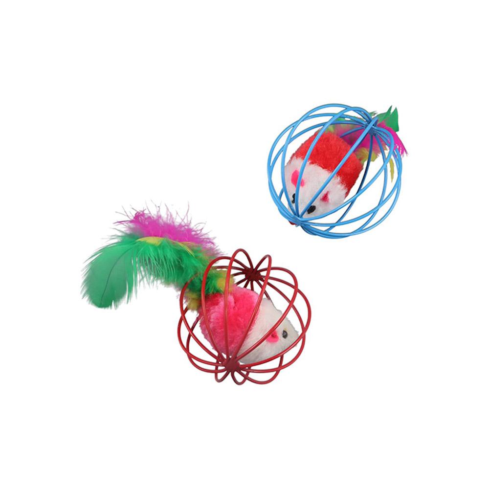 Joc Interactiv de Interior Pisoi Pisică Accesorii Jucărie Teaser pentru Pisici Jucării pentru Pisici Cușcă Jucărie Șoarece Consumabile pentru Animale de Companie