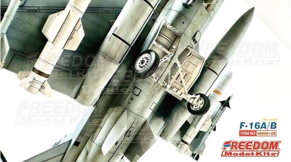 Freedom Model Kits Block 20 Taiwan Viper Type 5th Tactical Composite Wing Plastic Model Kit FRE18036 1/48 F-16AM Single-Seat