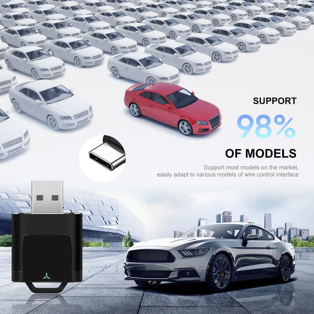 2 in 1 Wireless Apple Carplay Android Auto Adapter USB Car Dongle Connect Box