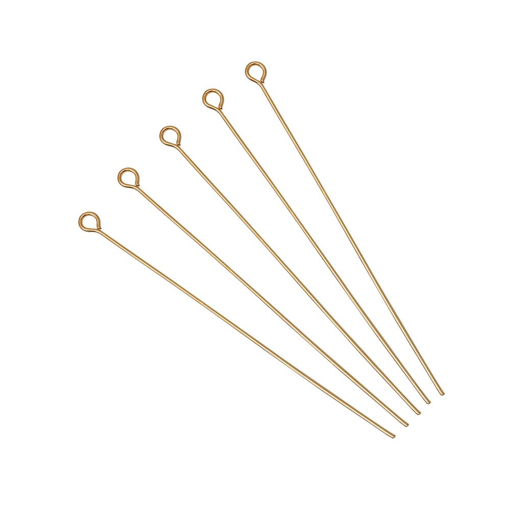 50/100Pcs Stainless Steel 9-Shape Needle Charm Accessories For DIY Necklace Bracelet Jewelry Making