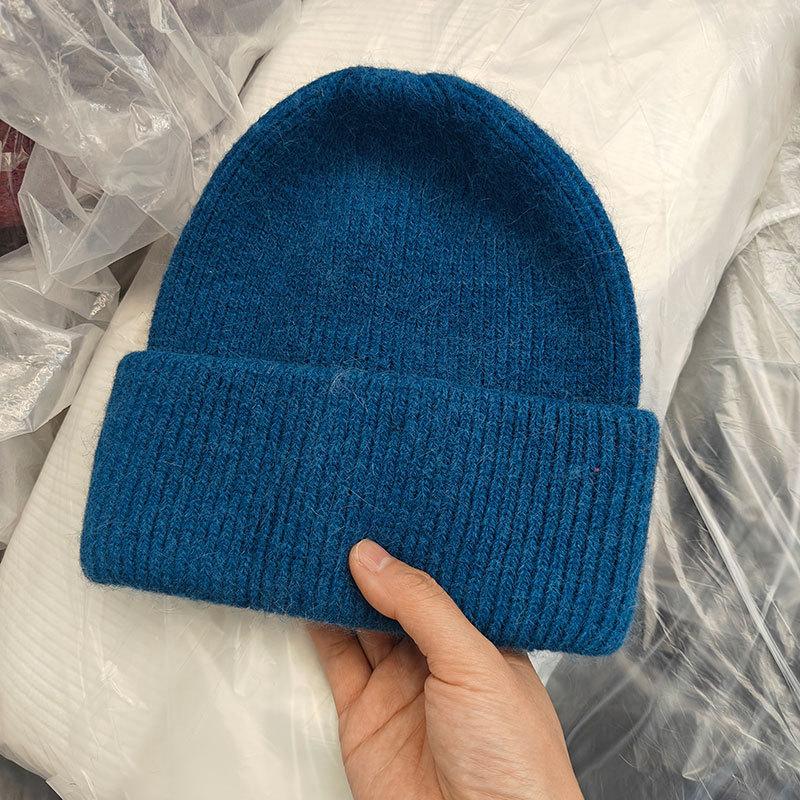 Winter Hats For Women Men Unisex Beanies Luxury Rabbit Fur Thermal Hat Soft Thick Keep Warm Casual Bonnet Baggy Cap New