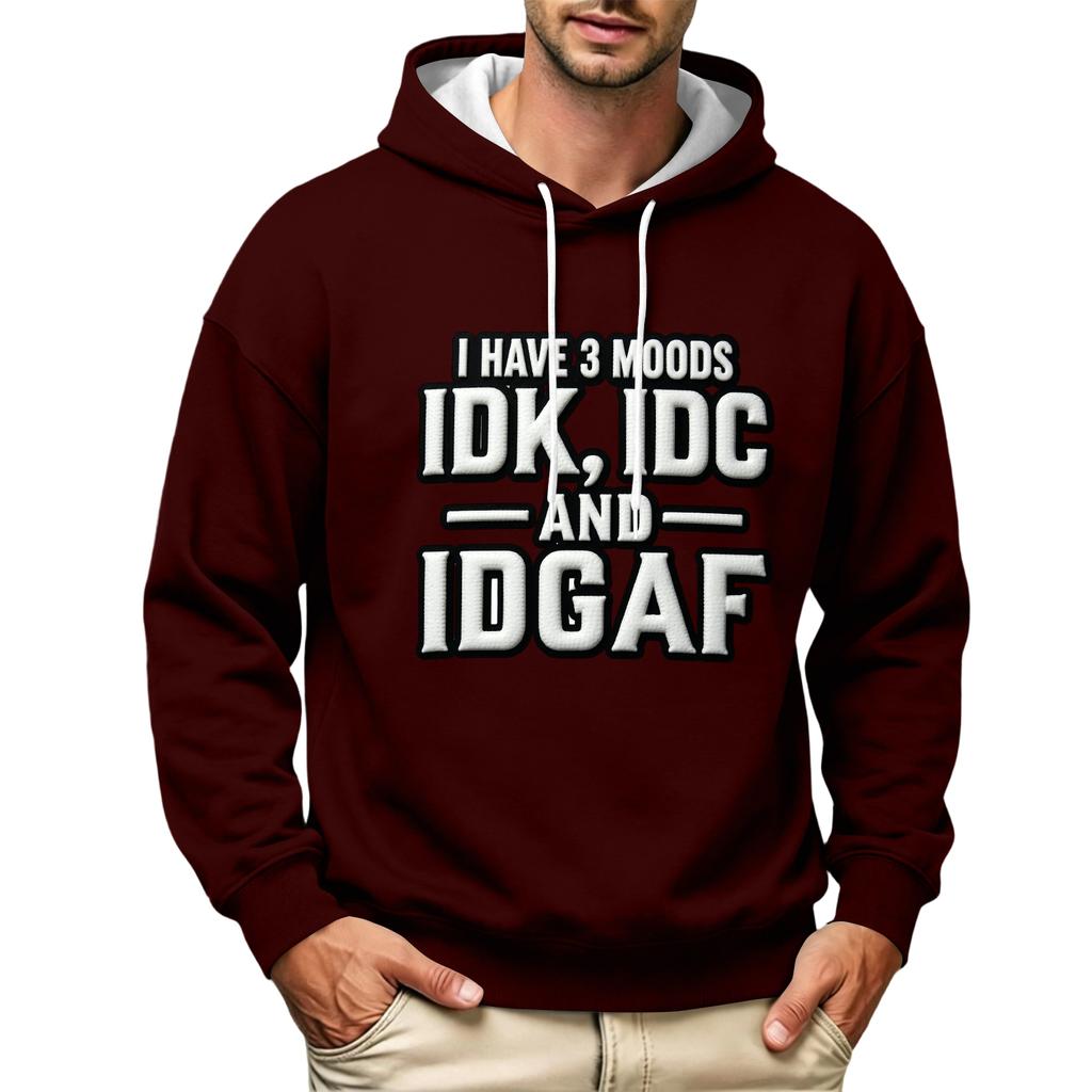Men's Fashion Hooded Sweatshirt Casual Long Sleeve Pullover for Everyday Wear