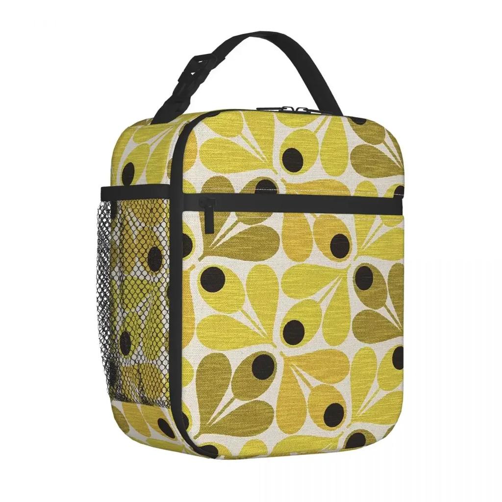 Orla Kiely Insulated Lunch Tote Bag Portable Leaf Colorful Food Box Reusable Thermal Cooler Bento Box School