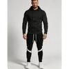 Mens Winter Casual Tracksuit Hooded Sweatshirt Pants Set Outdoor Sportswear Two-Piece