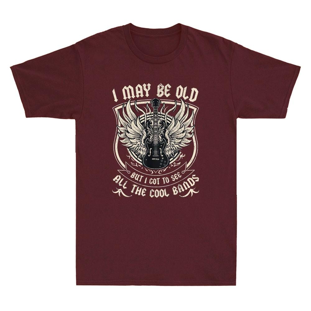 I May Be Old But I Got To See All The Cool Band Rock Concert Retro Unisex's T-Shirt