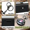 Non-Toxic 3D Fun Rechargeable Pixel Compass Keychain Creative Cartoon Backpack Pendant Simple Design Game Periphery Toys For Kids Gifts
