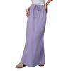 Women's Solid Color Simple Drawstring Elastic Waist Half Skirt